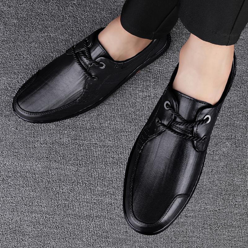Genuine Leather Men's Shoes High Quality Spring Autumn Social Shoe for Men New Luxury Designer Wedding Party Shoes