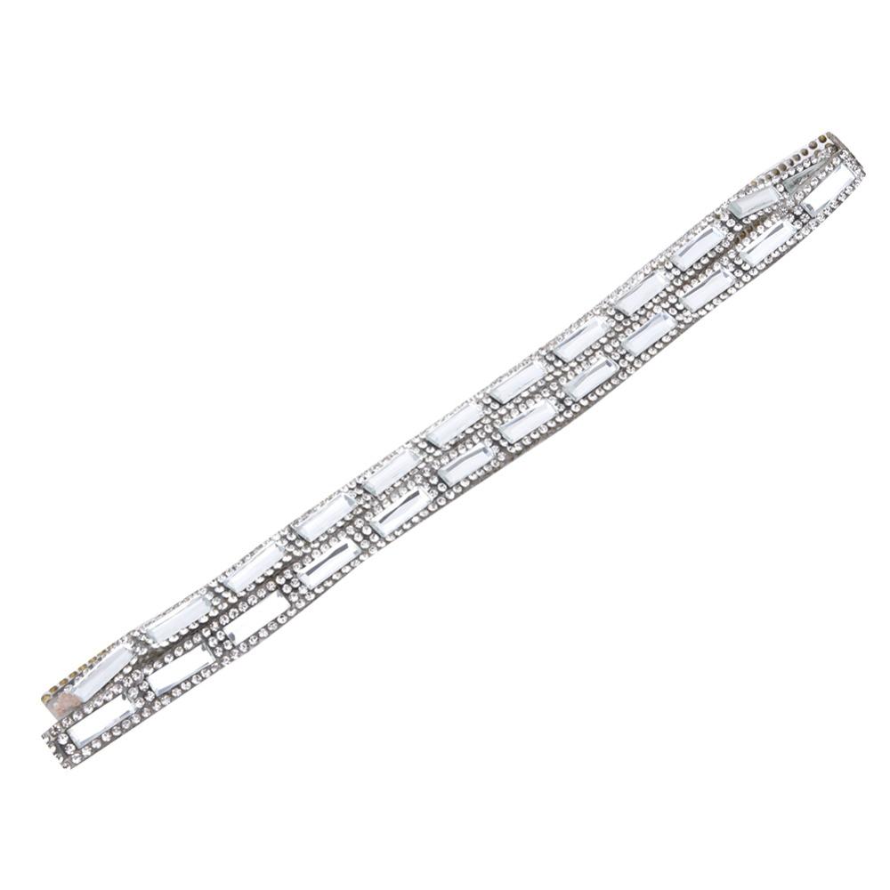 1pcs Square Diamond Shape Self Adhesive Rhinestone Strip Diamond Rhinestone Stickers DIY Crafts
