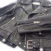 CELINE  2E134050O.38NO 38 Bikerjacke schwarzes Lammleder Damen