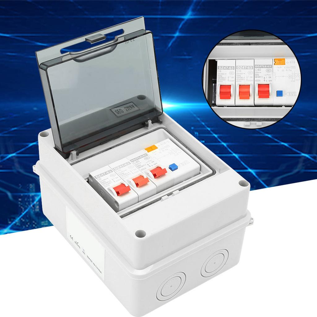 2 Way Garage Caravan Consumer Unit 40A 30mA RCD 2MCB 6A+16A