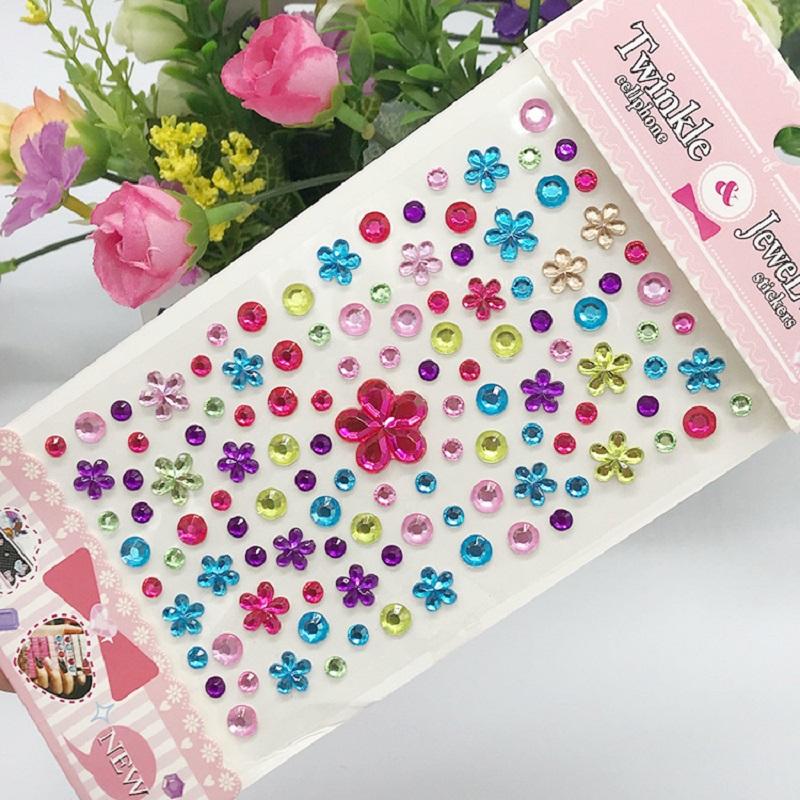 New Stickers On The Face Rhinestone Makeup Bright Face Art Sticker Children's Temporary Tattoo Rhinestone for Strasse Makeup