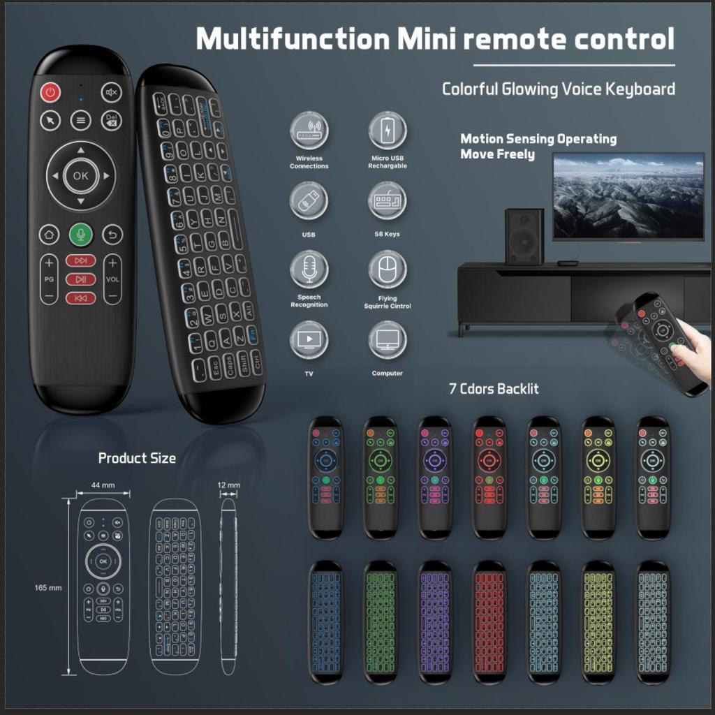 M6 Flying Mouse 2.4G Wireless Keyboard & Mouse for TV Box Set-Top Box Remote Control Mini