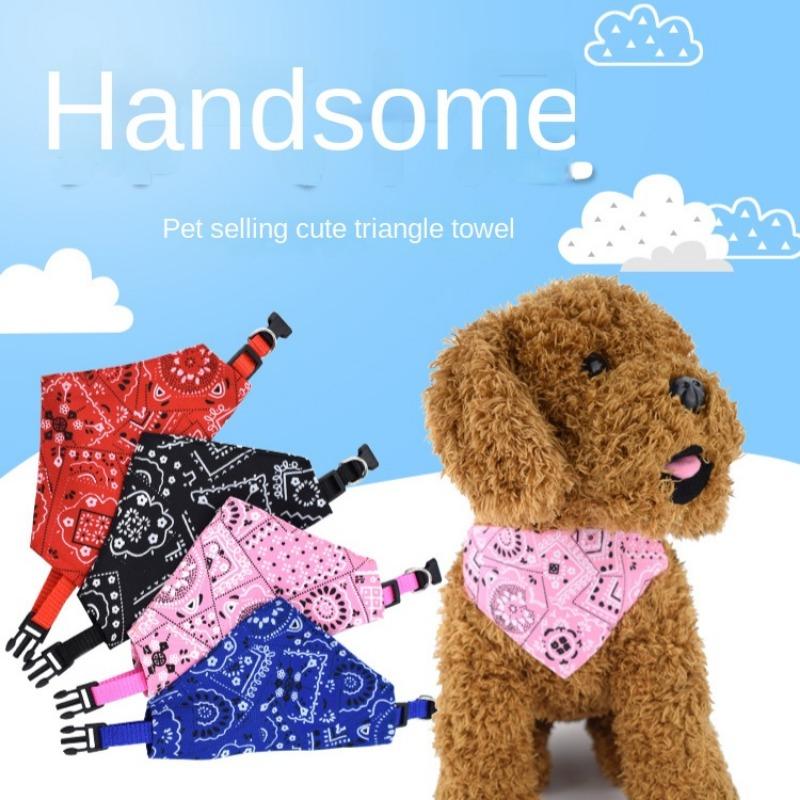 

Товары для животных Полотенце для защиты от слюны питомца Печатный ошейник для собак Ошейник для кошек Треугольный ошейник для питомца Треугольный шарф для питомца