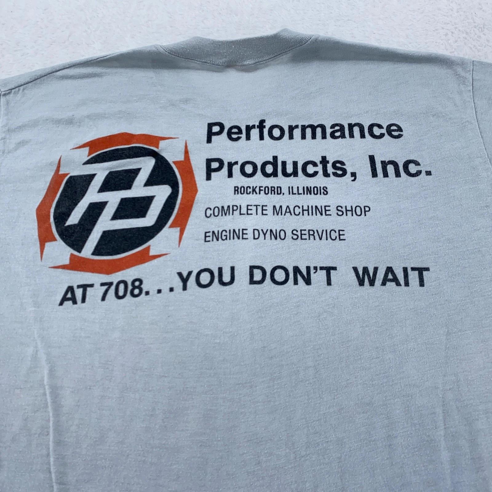 Vintage Performance Products Shirt Medium Rockford Illinois Racing 90s Tee 4XL