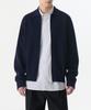 Musinsa Standard Cotton Collared Knit Zip-Up [Navy]