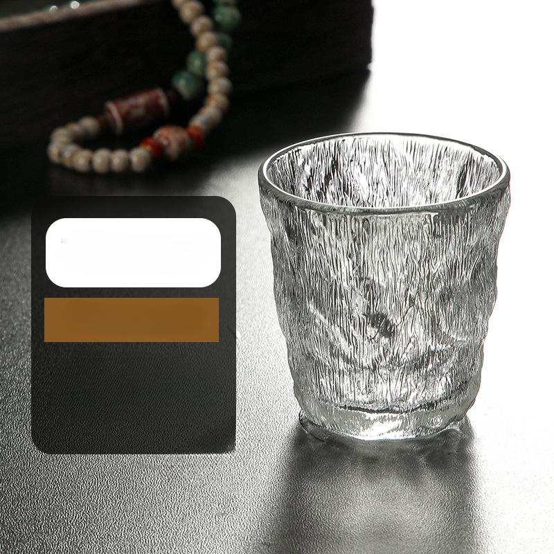 2pcs Shot Glass Set Baijiu Cup High Appearance for Restaurant Hotel High Foot Small Wine Cup Mini Cups Household Glass Wine Cup
