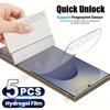 5 Pcs Hydrogel Film For Samsung S26 Ultra S25 S24 Plus FE Full Cover Screen Protector For Galaxy A57 A37 A27 A17
