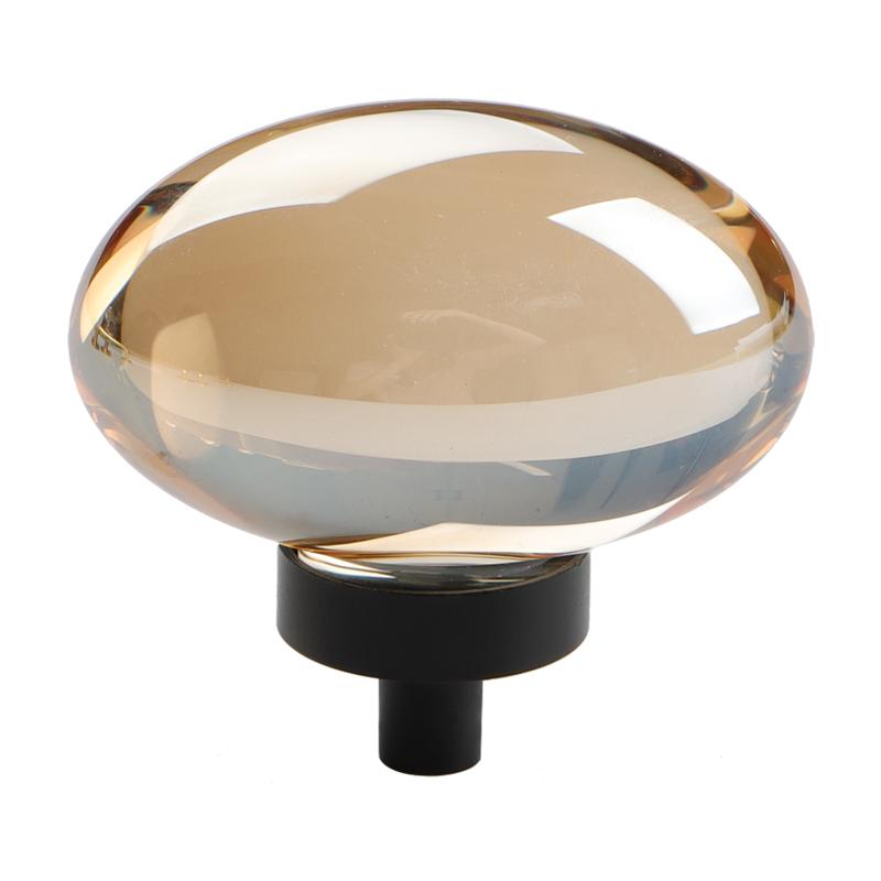 Luxury Pigeon Egg Crystal Handles Cabinet Drawers Exquisite Crystal Hooks Transparent Amber Color Wall-mounted Indoor Decoration