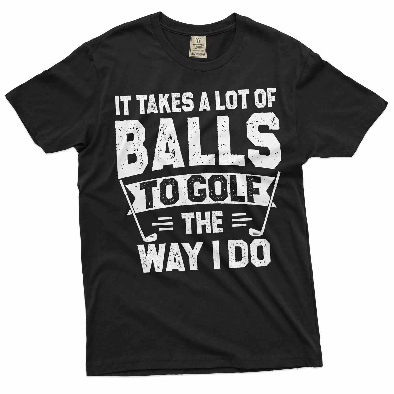 Men s Funny golfing T-shirt golf player double meaning sarcastic funny shirt M