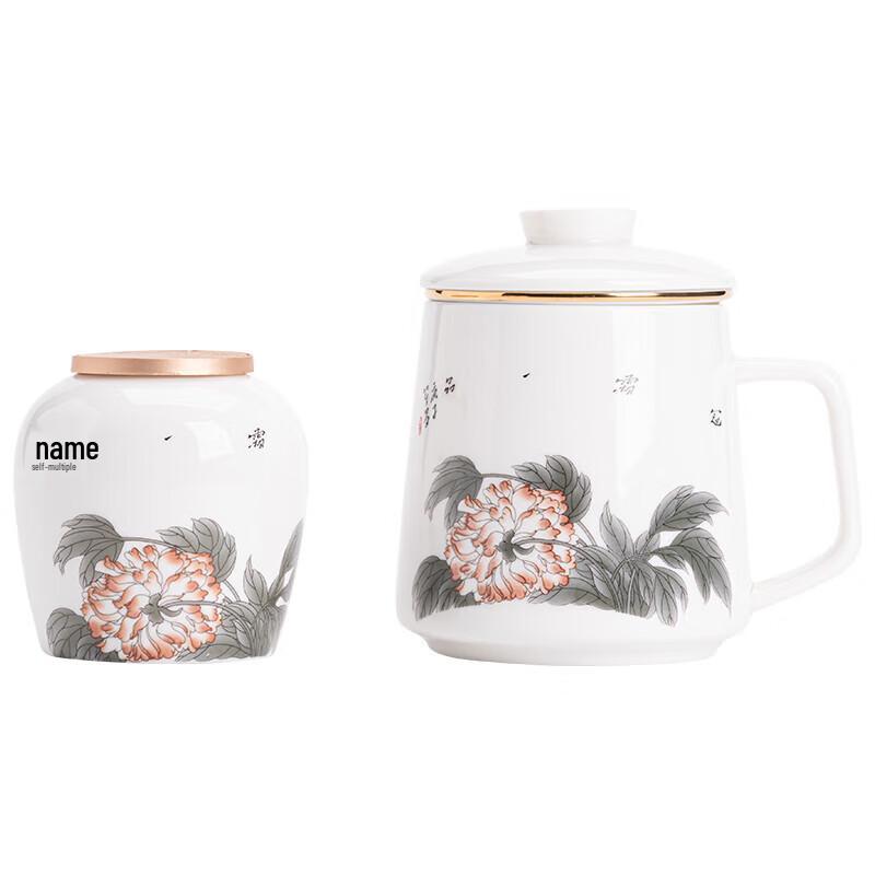 Ceramic Mutton-Fat Jade Tea Set