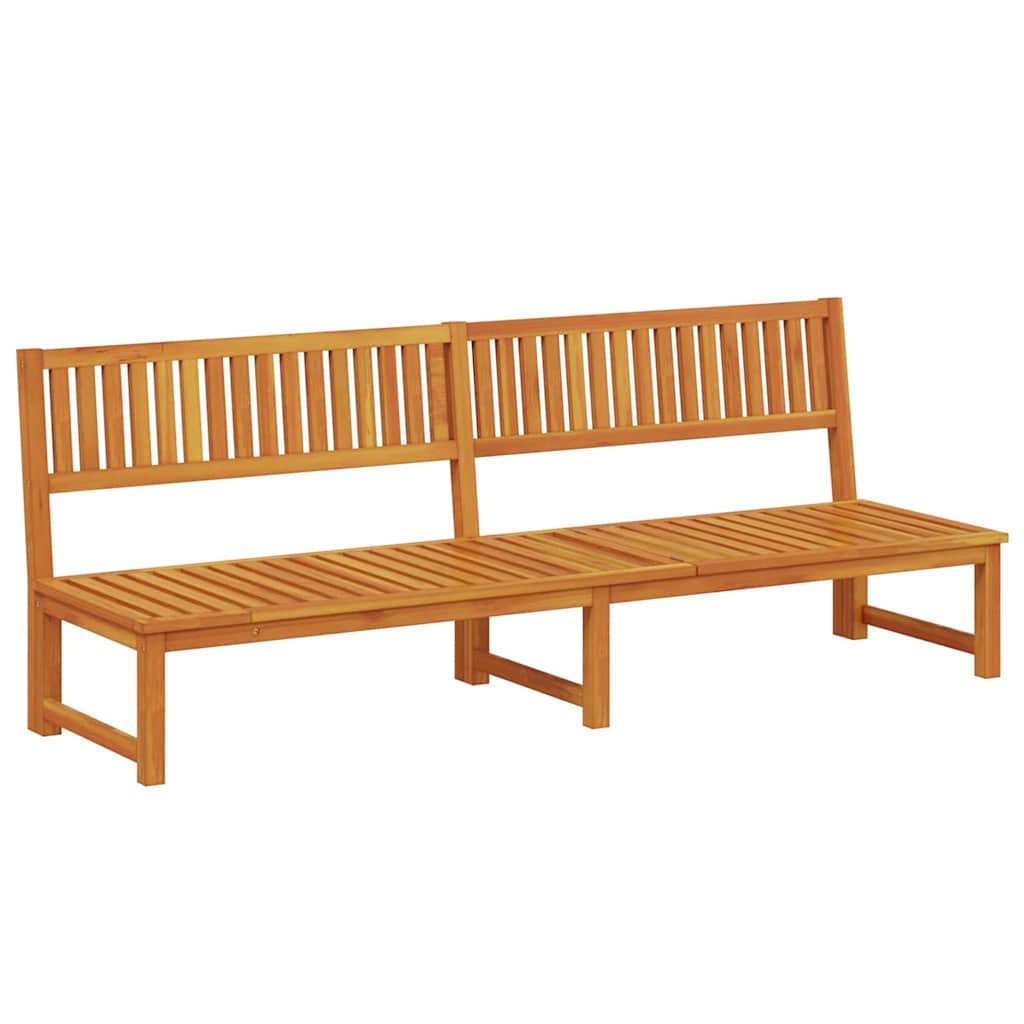 Sun Lounger Oil Natural 200 X 57 X 75 Cm Solid Acacia Wood