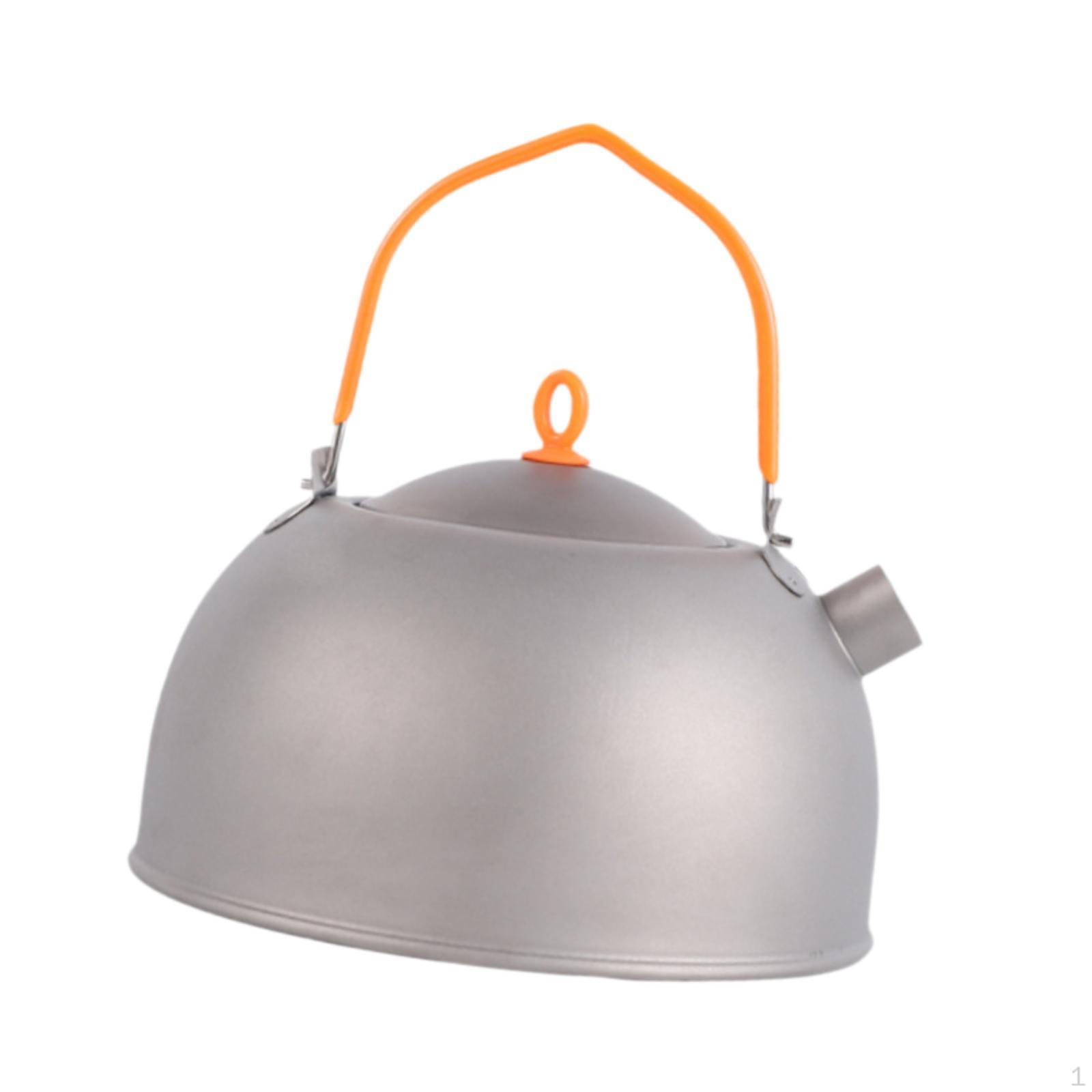 

Походный чайник, титановая посуда для кипячения воды, кофейник для чая 400ml