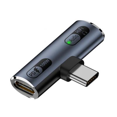2 In 1 Type-C To Headphone Adapter USB C To Headphone Type-C Charging Adapter Universal for Phone Tablet