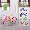 1/3/5Pcs Dollhouse Mini Simulation Cute Bicycle Road Bike Model Toys Miniature Home Scene Ornament Doll House Accessories