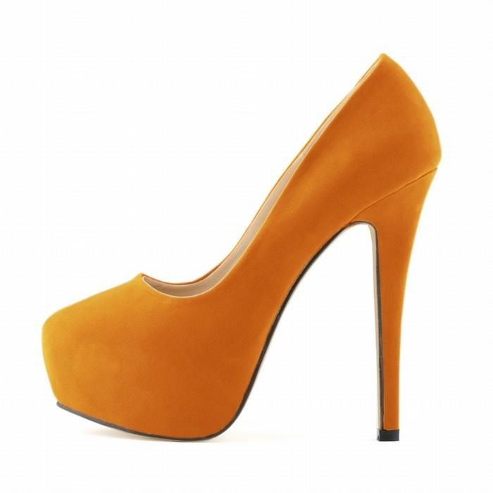 Big Size High Heels Cross-dresser Unisex Men's Hot Drag Queen Party Court Shoes Flock Concealed Pumps Platform Pointed Toe Plus SM Gay  Shoes