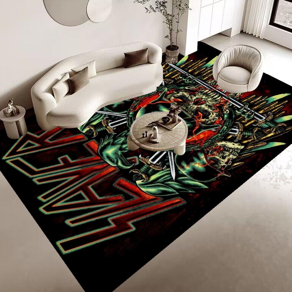 Slayer Zespół Heavy Metal Muzyka Dywanik Podłogowy Antypoślizgowy Wchłaniający Wodę Długi Pasek Poduszka Mata do Sypialni Dywanik Powitalny