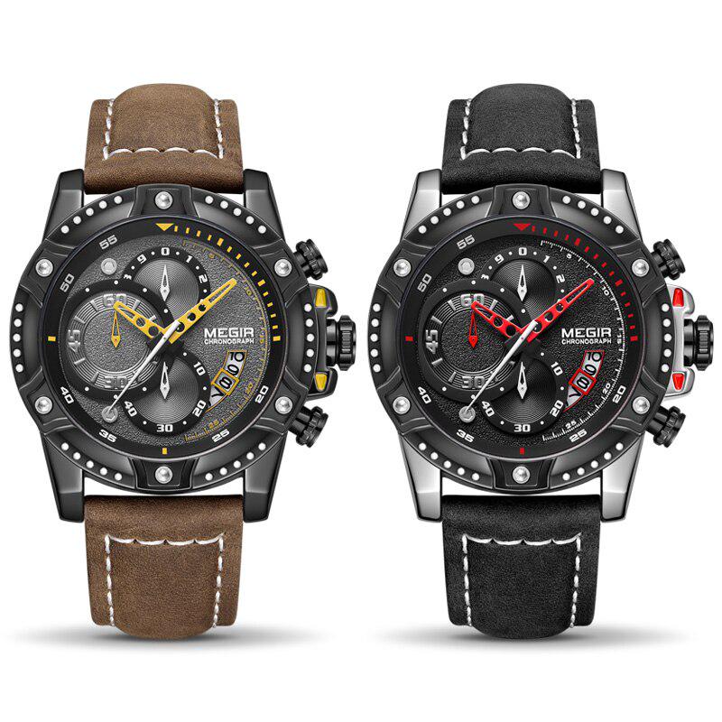 MEGIR Mens Watches Top Brand Luxury Wrist Watch Man Fashion Waterproof Chronograph Sports Watches Quartz Wristwatch Reloj Hombre