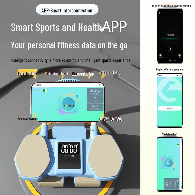 XinJingZhou Smart Auto-Rebound Ab Roller