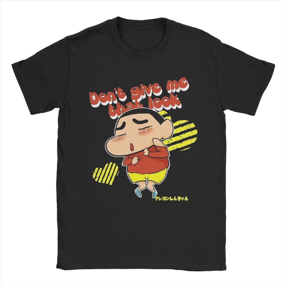 2026 Summer Comic Form Crayon Shinchan Image 100 Cotton Printed Oversize Casual Tshirt Adult Children Parentchild Top y2k