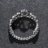  Hot Selling Silver Jewelry Thai Silver Ring European and American Fashion Crown Ring Retro Ring