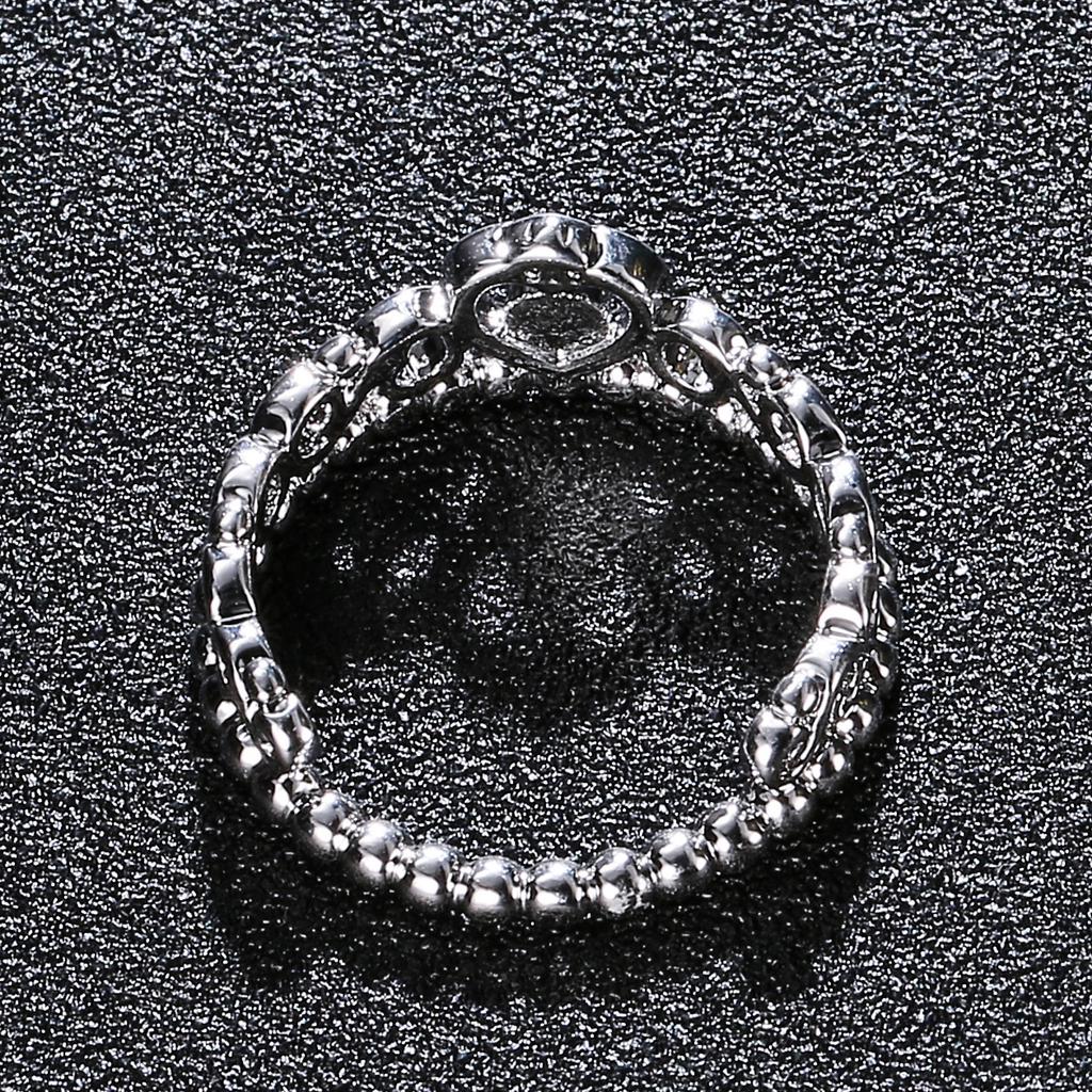 Hot Selling Silver Jewelry Thai Silver Ring European and American Fashion Crown Ring Retro Ring