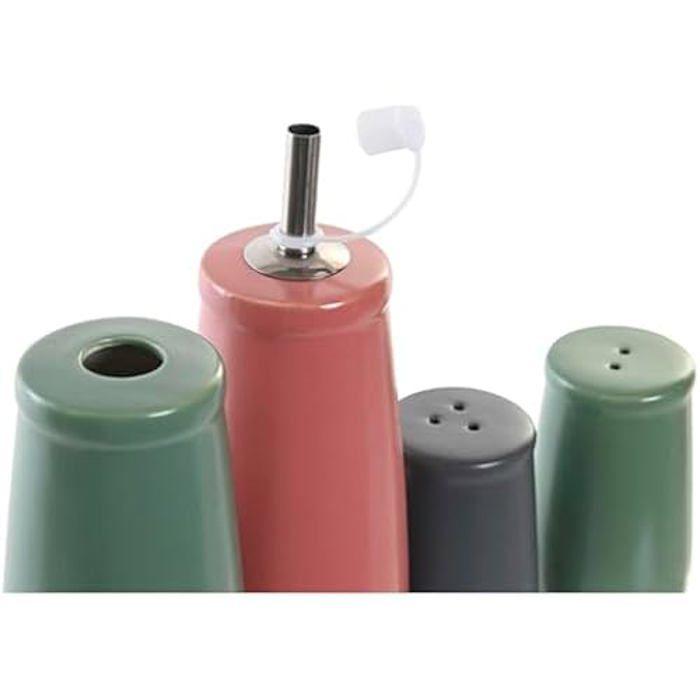 Set à assaisonner - DKD HOME DECOR - Standard - Bois de caoutchouc - Grès - 45 x 58 x 27,5 cm