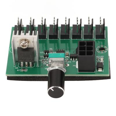 Rozbočovač ventilátorů NKFV8 1 DC 12V PWM 8kanálový rozbočovač ventilátorů pro počítač 4pin 3pin 2pin PC