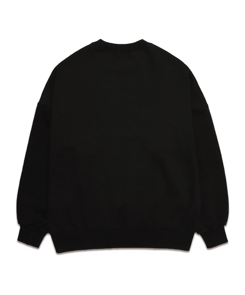 VANNWORKS Sunflower Oversized Sweatshirt (Vls0029) Black
