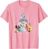 Hot Fashion Casual Disney Princess Sparkle Squad Christmas Holiday Castle T-Shirt S-4XL Four Seasons