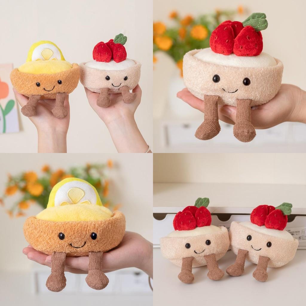 Kids Plush Strawberry Mousse Toy With Soft Pp Cotton Fill For Comfort And Play