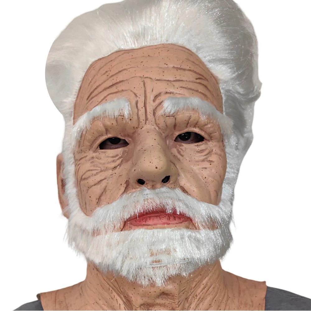 Old Man Decor Realistic Latex Mask For Halloween Props Cosplay Party Masks