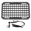 Car Seat Molle Panel Organizer 540x330x2mm Aluminum Multifunctional Vehicle Modular Storage Panel with Touch Fastener