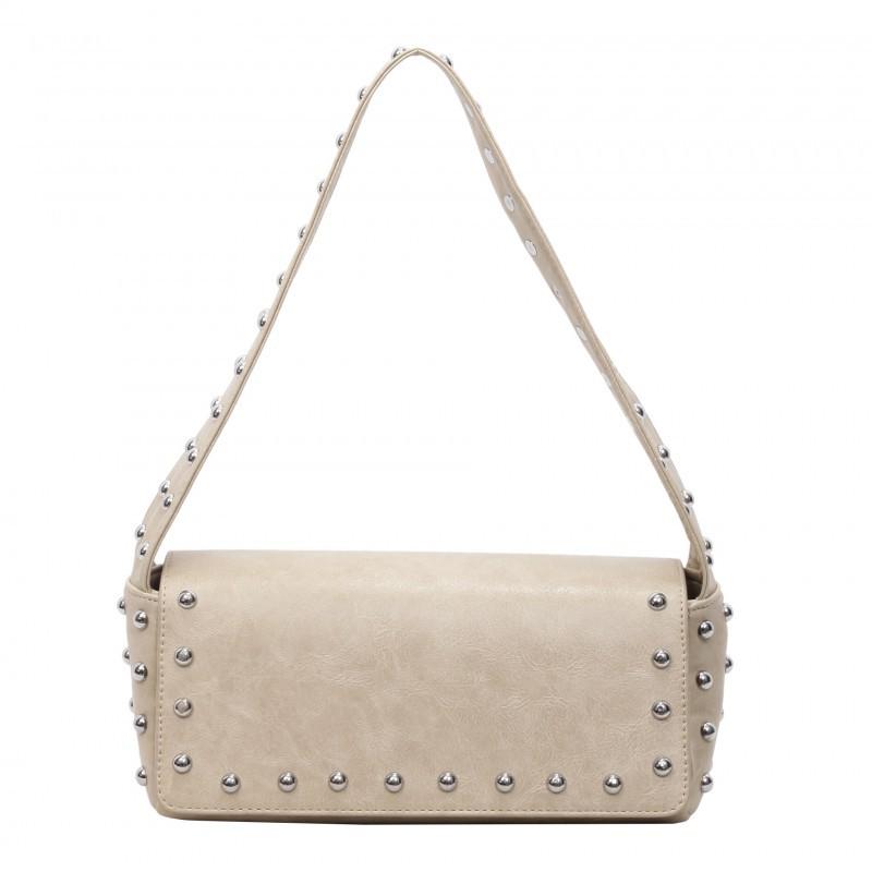 French Niche Rivet Bag Women's Retro All-match Commuting Stick Underarm Personalized Shoulder