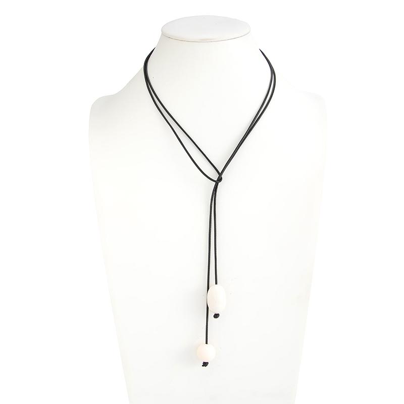 Niche Design Ins Transparent Resin Pendant Necklace For Women Simple Personalized Adjustable Necklace Jewelry Gift