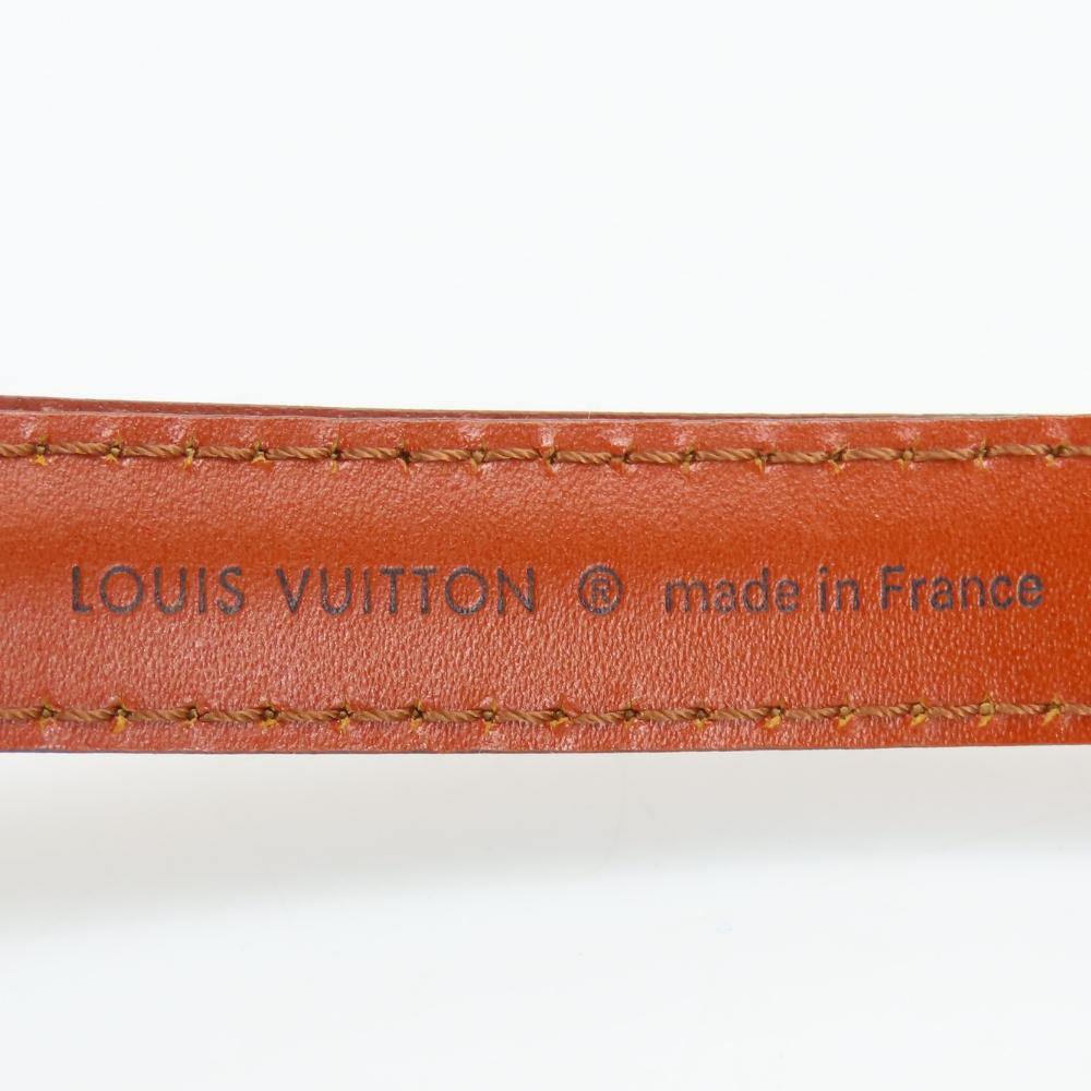 Used LOUIS VUITTON Shoulder Strap Leather Kenya Brown For Epi