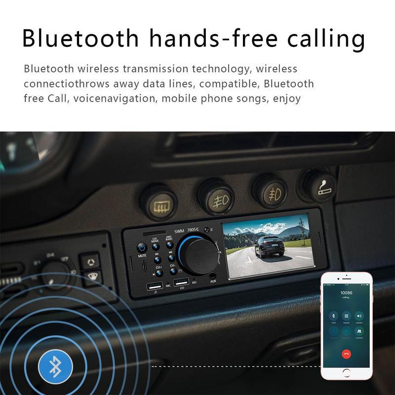 Car Radio Autoradio 4.1 Inch Touch Screen 1 Din Car MP5 Player Auto Stereo Bluetooth FM AUX USB TF