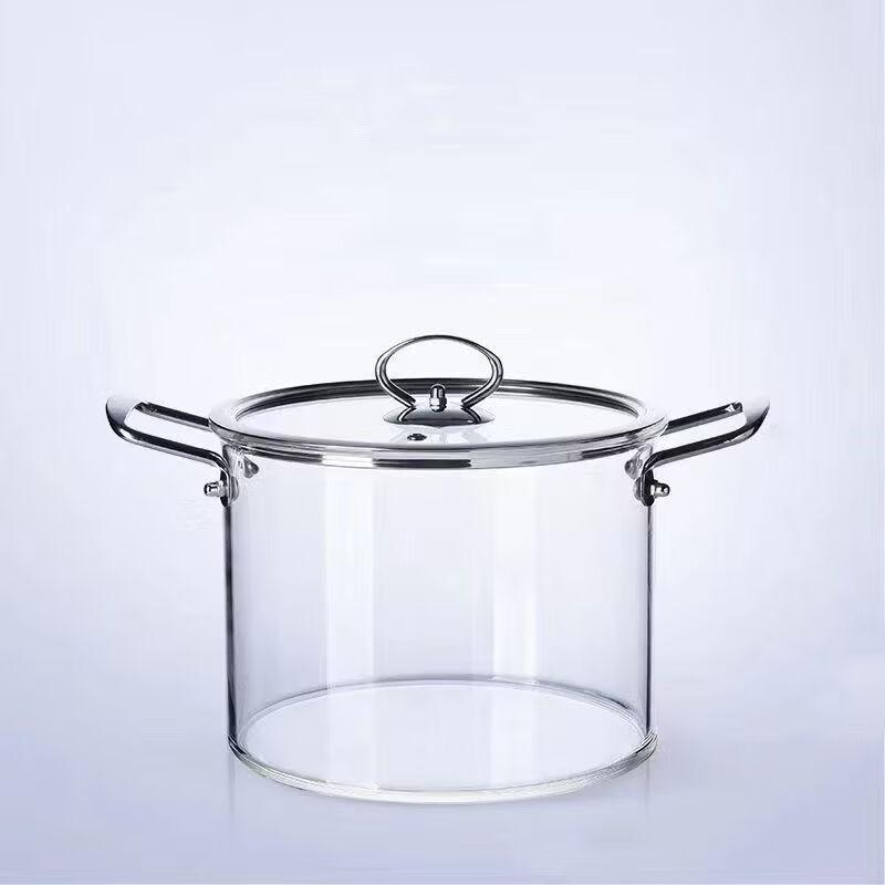 Zhi Shi 4.5L Double-Handle High Borosilicate Glass Pot