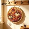 Handmade Wall Decor DIY Pearl Painting Kit for Adults Beginners, 3D Wreath Art Craft Set with Three Dimensional Frame, Decorative Seasonal Hanging