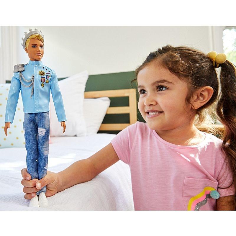 Barbie principessa avventura bambola ken prince con costume blu