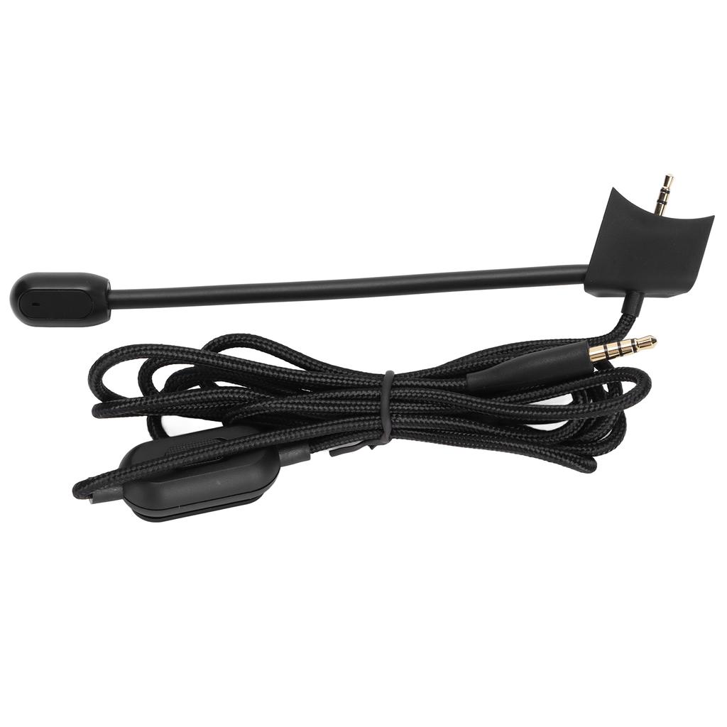 Gaming Headset Microphone Cable Adjustable Volume Replacement Wireless Headphone Cable with Mute Switch for QC35