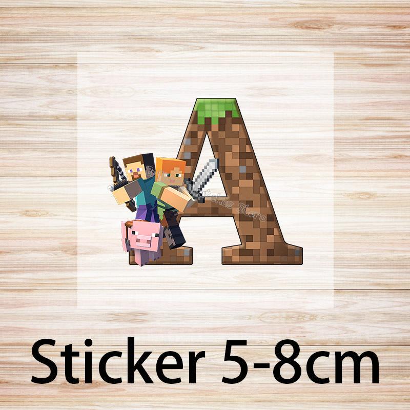 Hot Pixel Game T-shirt Birthday Number Clothes Round Collar Clothing Minecrafted Cartoon Short Sleeve Black Summer Tee Top Gift