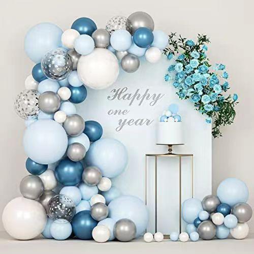 Macaron Blue Ocean Decoration, Balloon Birthday Party Supplies, Balloon Chain Set
