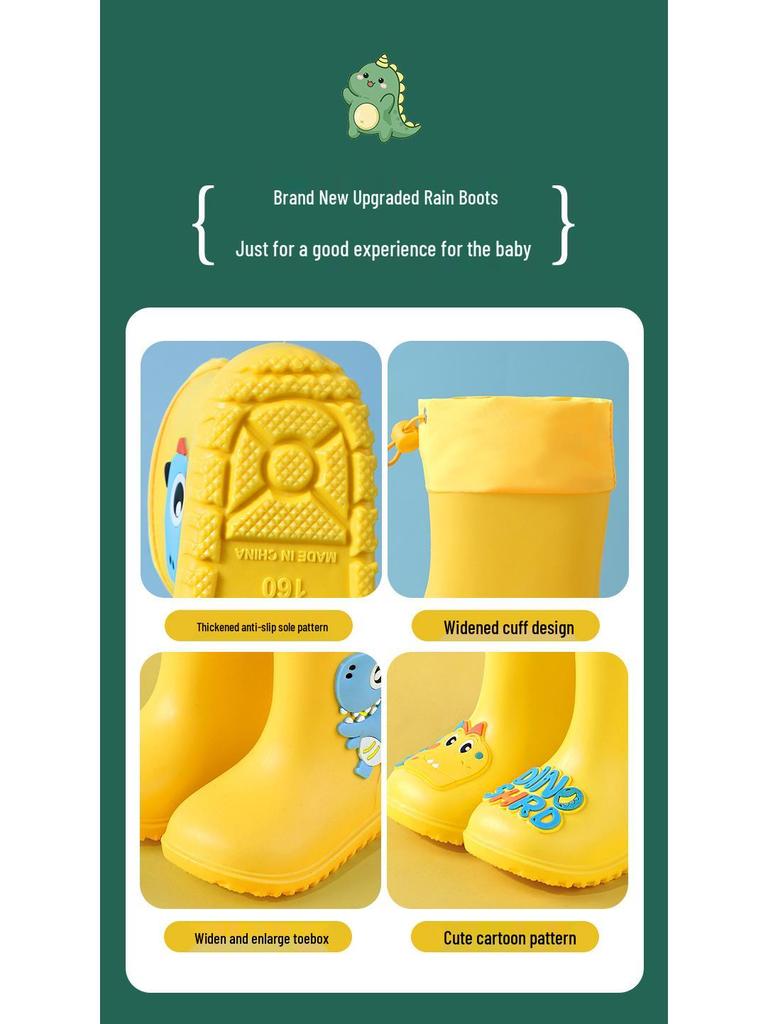 Cartoon-Pony Kinder-Gummistiefel – Rutschfeste, Leichte, Wasserdichte Schuhe mit Fleece-Futter für Jungen, Mädchen und Kleinkinder.