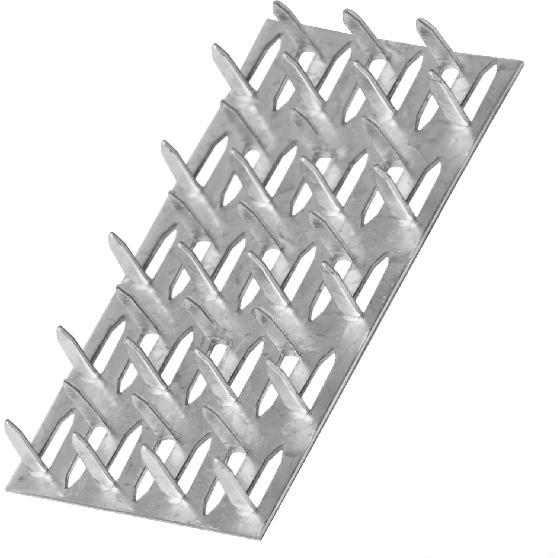 20 PCS 4" x 2" Pronged Truss Plate, Flat Mending Plates Repair Tie Bracket, for Roofing Trusses Wood Timber Connectors, Galvanized Steel