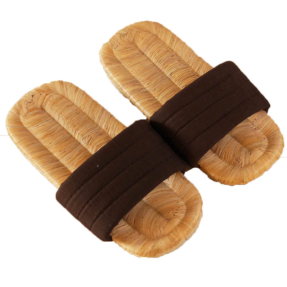 Large Bamboo Bark Made in Handwoven in Yamagata Naturally Recommended for Barefoot Natural For Men and Indoor Use Excellent Comfort [AI] [Heppu Brown]
