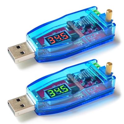 DC-DC 5V auf 3,3V 9V 12V 24V USB Step Up / Down Stromversorgungsmodul Einstellbarer Aufwärts-Abwärtswandler Ausgang DC 1,0V-24V Mit Gehäuse