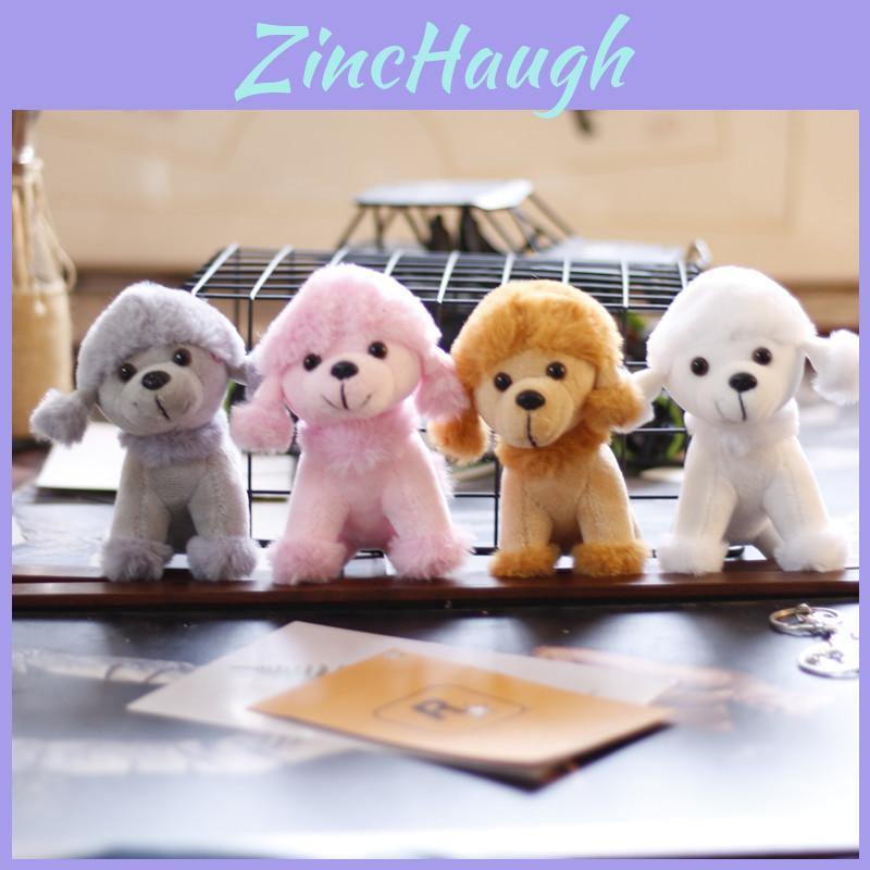 Charming Poodle Plush Keychain Accessory Cuddly Pp Cotton Mini Dog Figure