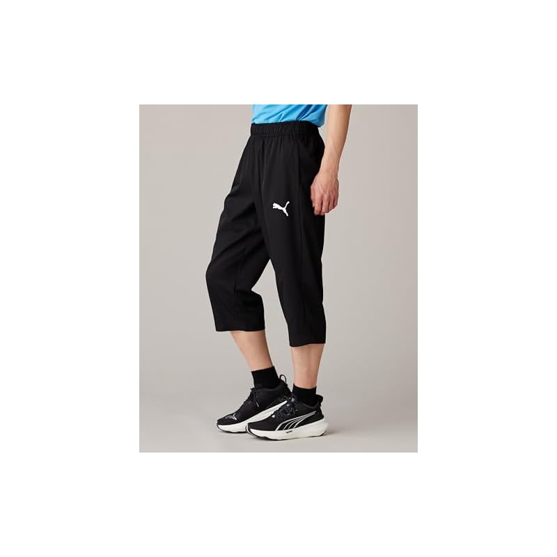 [Puma] 3/4 Length Jersey Training ACTIVE 3/4 Woven Pants Long 588876 Men's Fall/Winter 2024 Color: Black (01) XL