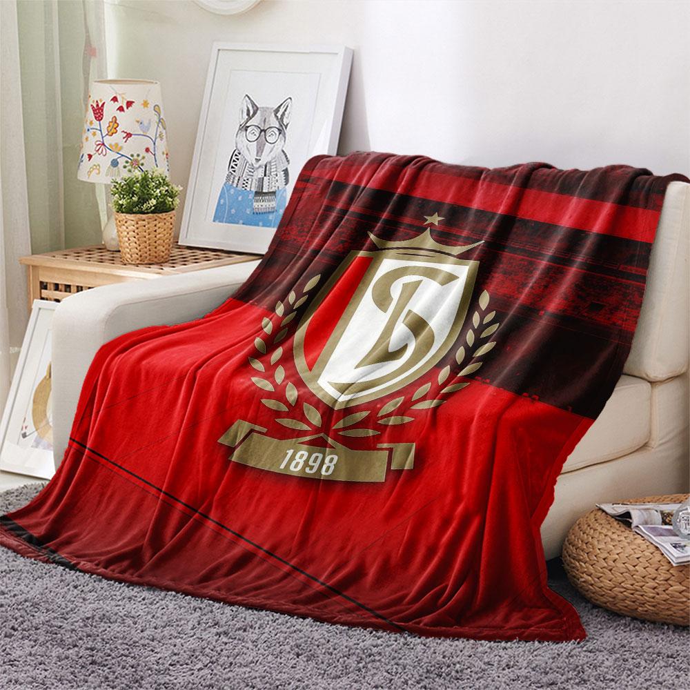 Standard Liège Logo FlAannel Blanket, High Quality Comfortable for All Seasons, Home Decor, Warmth and Comfort