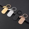 Laser-Printed Stainless Steel Tag Metal Keychain Gift